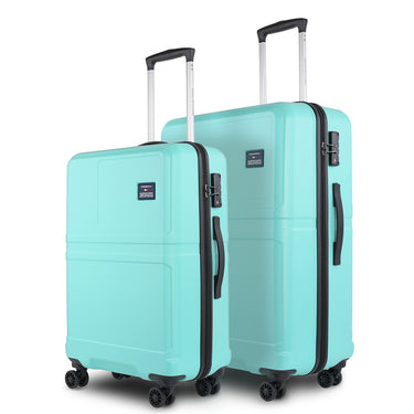 Tommy Hilfiger Alpha Unisex Hard Luggage Set of 2 Mint Green (Mid + Cargo)