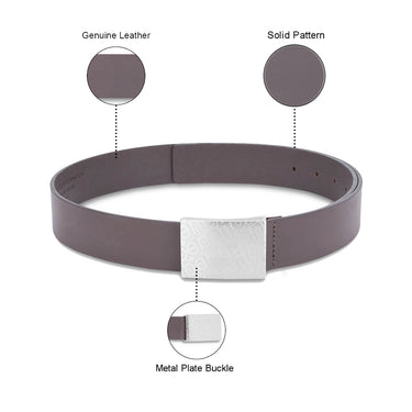 UCB Wallace Men's Leather Non Reversible Belt Brown