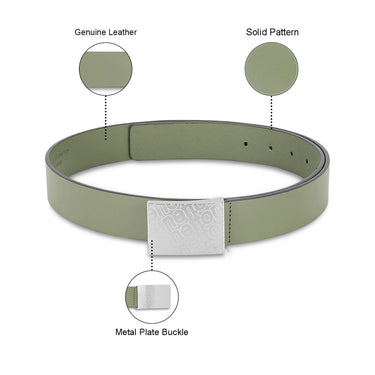 UCB Wallace Men's Leather Non Reversible Belt Olive