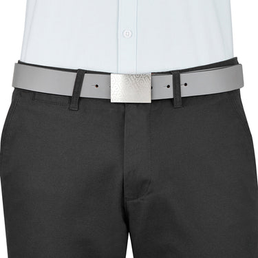 UCB Wallace Men's Leather Non Reversible Belt Grey