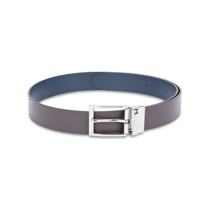 UCB Zayd Men's Leather Reversible Belt Brown