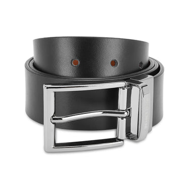UCB Zayd Men's Leather Reversible Belt Black