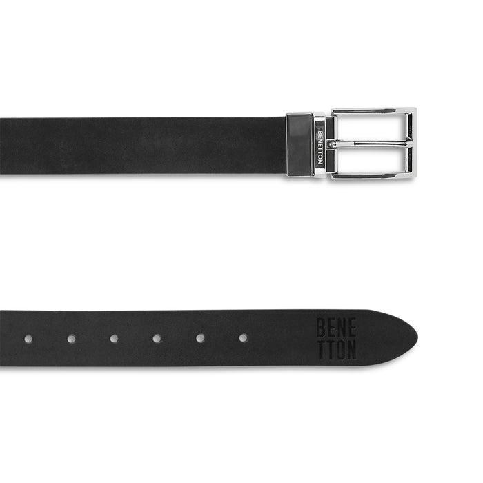 UCB Zayd Men's Leather Reversible Belt Black