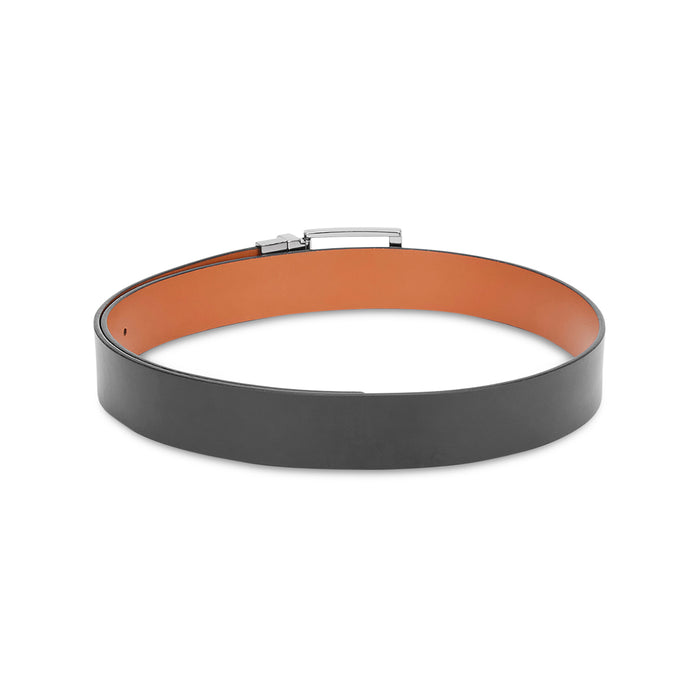 UCB Zayd Men's Leather Reversible Belt Black