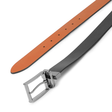 UCB Zayd Men's Leather Reversible Belt Black