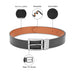 UCB Zayd Men's Leather Reversible Belt Black