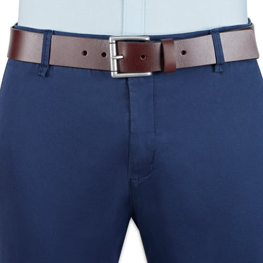 United Colors of Benetton Agostino Men’s Non- Reversible Leather Belt-Brown