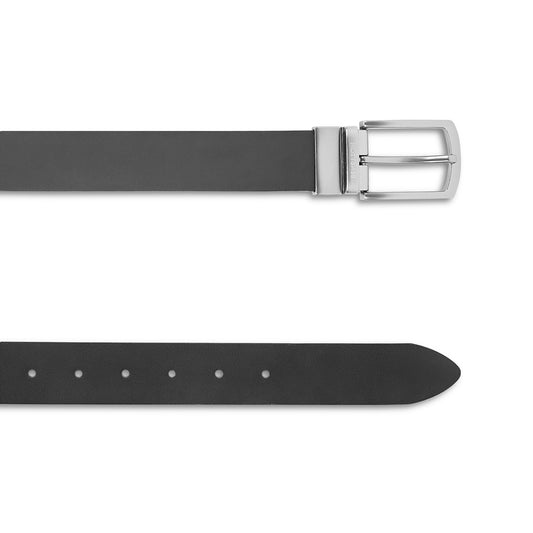 UCB Domenico Men's Leather Reversible Belt Black