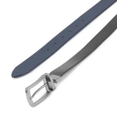 UCB Domenico Men's Leather Reversible Belt Black