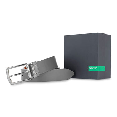 United Colors of Benetton Domenico Men's Leather Reversible Belt-Tan