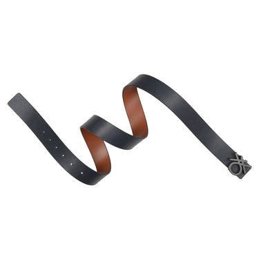 UCB Edgar Men's Leather Reversible Belt Navy