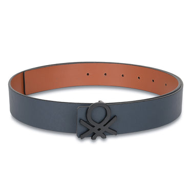 UCB Edgar Men's Leather Reversible Belt Navy