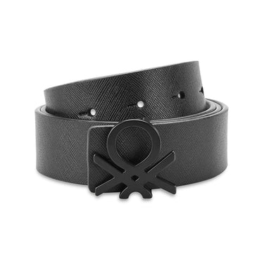 United Colors of Benetton Edgar Men's Leather Reversible Belt-Black