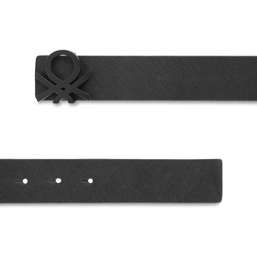 United Colors of Benetton Edgar Men's Leather Reversible Belt-Black