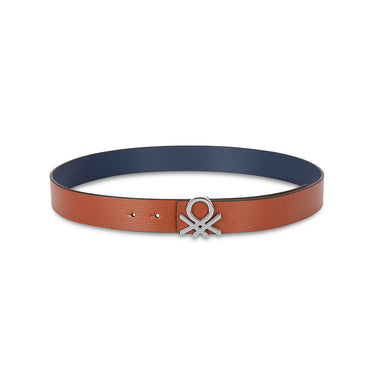 United Colors of Benetton Renardo Men's Leather Reversible Belt-Black