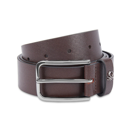 UCB Adriano Men's Leather Non Reversible Belt Brown