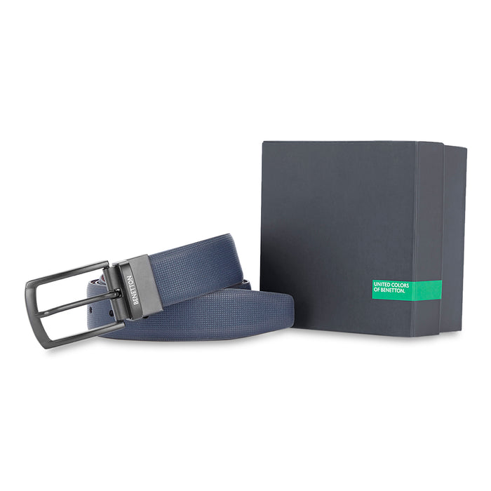 United Colors of Benetton Afro Men's Reversible Leather Belt