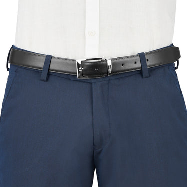 UCB Fredrico Men's Leather Reversible Belt Black