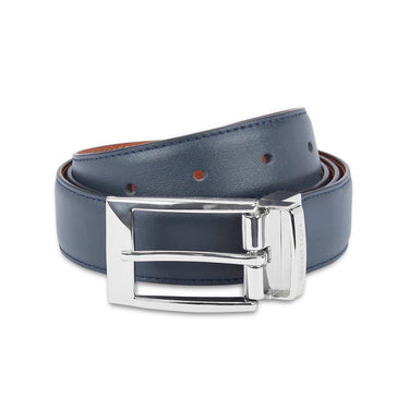 UCB Fredrico Men's Leather Reversible Belt navy