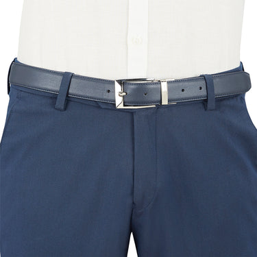 UCB Fredrico Men's Leather Reversible Belt navy