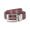 UCB Fredrico Men's Leather Reversible Belt Wine