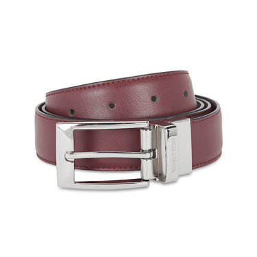 UCB Fredrico Men's Leather Reversible Belt Wine