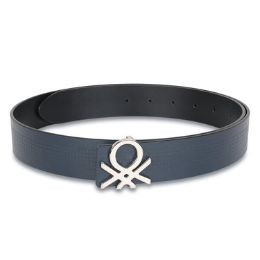 UCB Castello Men's Leather Reversible Belt Navy