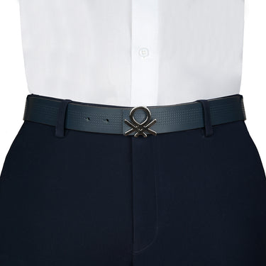 UCB Castello Men's Leather Reversible Belt Navy