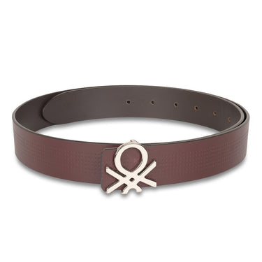 UCB Castello Men's Leather Reversible Belt Wine