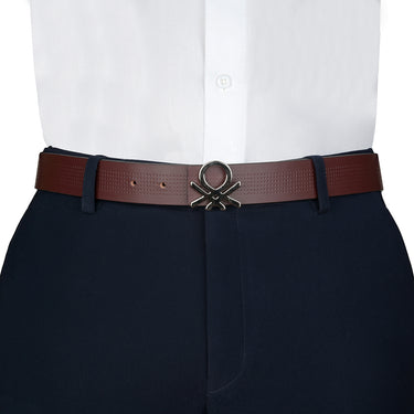 UCB Castello Men's Leather Reversible Belt Wine