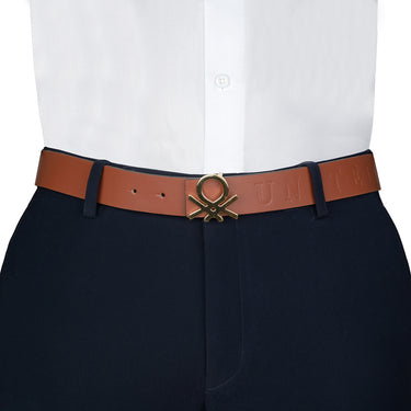 UCB Valerio Men's Leather Reversible Belt Tan