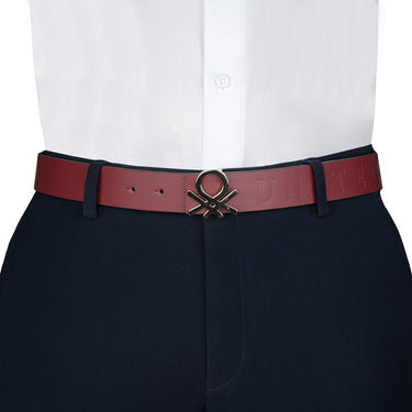 UCB Valerio Men's Leather Reversible Belt Wine