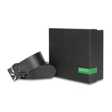 UCB Valerio Men's Leather Reversible Belt Black