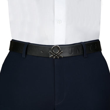 UCB Valerio Men's Leather Reversible Belt Black