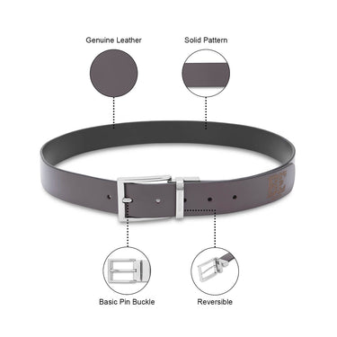 United Colors of Benetton Arno Men’s Reversible Leather Belt-Brown