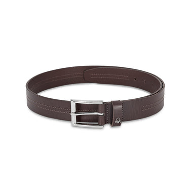 UCB Cavier Men's Leather Non Reversible Belt Army Brown