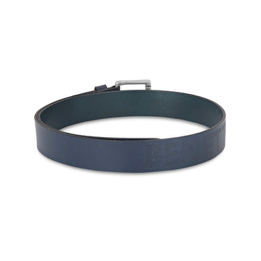 UCB Topino Men's Leather Non Reversible Belt Navy