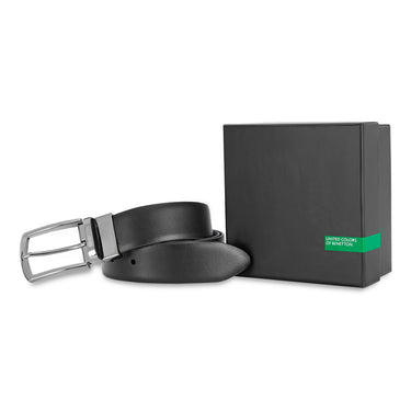 United Colors of Benetton Prescott Men’s Leather Reversible Belt Black