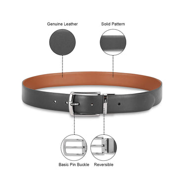 United Colors of Benetton Prescott Men’s Leather Reversible Belt Tan