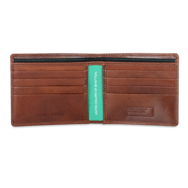 United Colors of Benetton Reece Men's Slimfold Wallet Brown