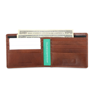 United Colors of Benetton Reece Men's Slimfold Wallet Brown