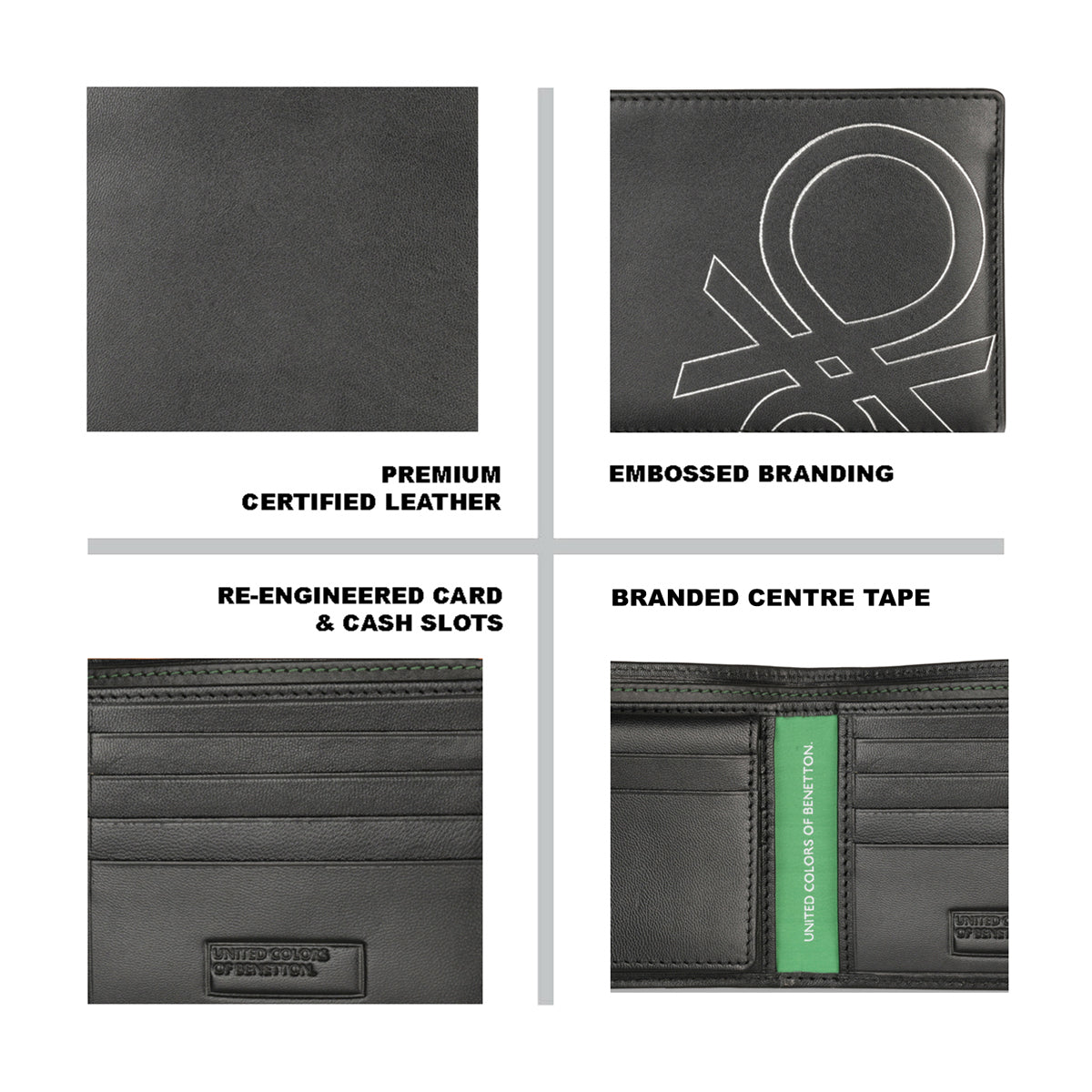 UCB Treviso Men's Leather Passcase Wallet 