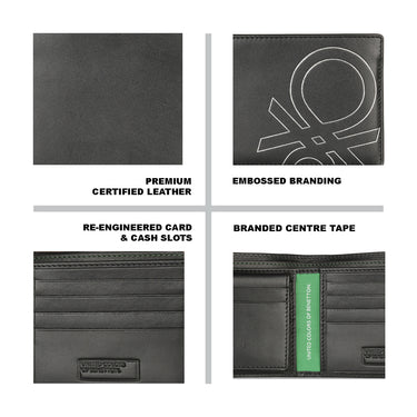 UCB Treviso Men's Leather Passcase Wallet 