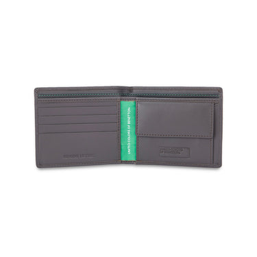 UCB Anzio Men's Leather Global Coin Wallet Brown