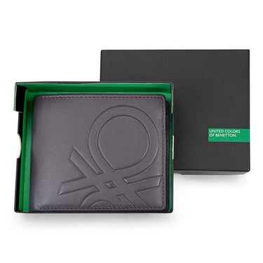 UCB Anzio Men's Leather Global Coin Wallet Brown