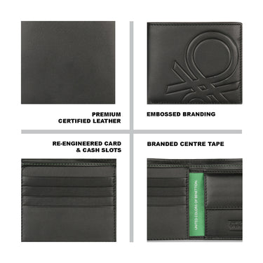 Ucb Anzio Men's Leather Multi Card Coin Wallet