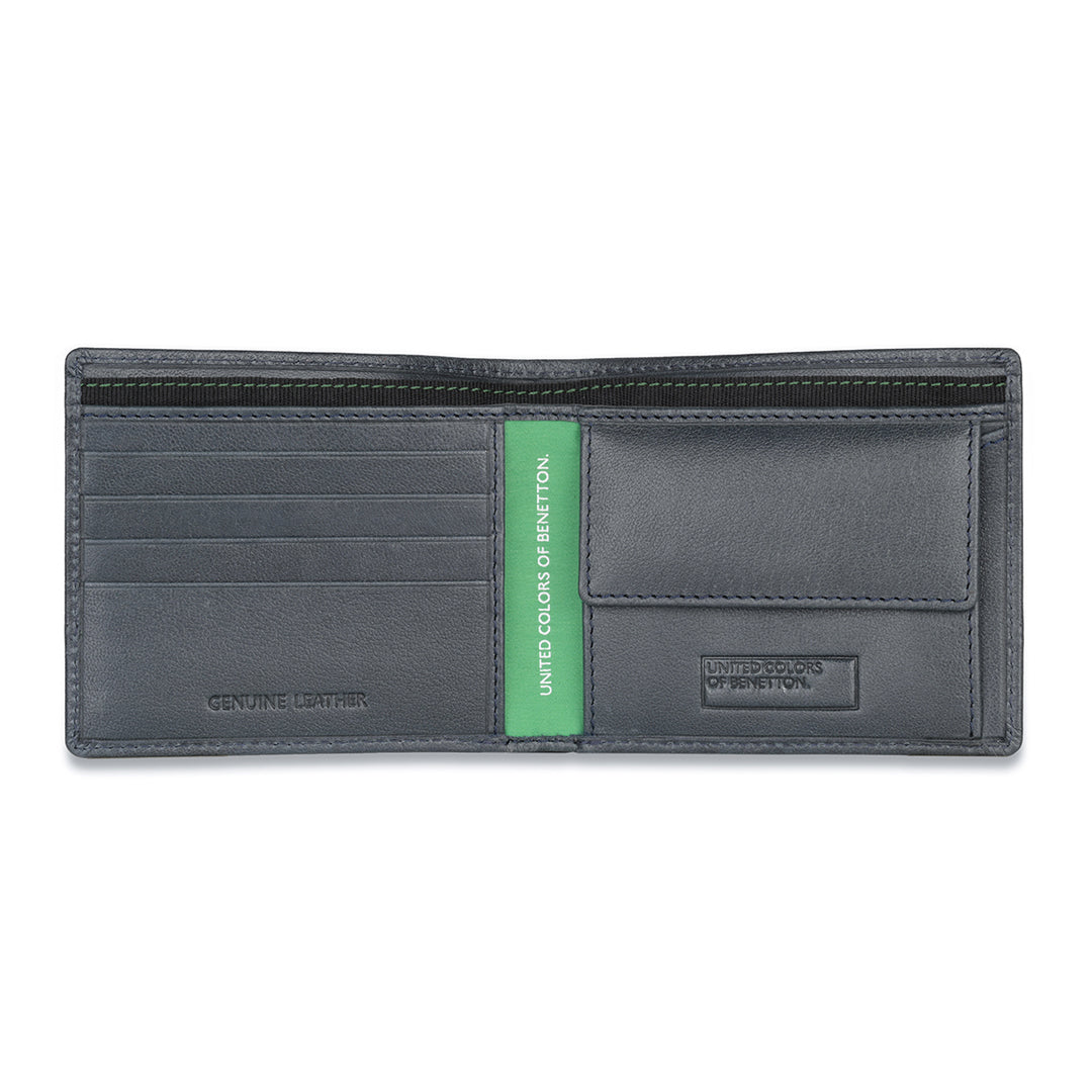 UCB Roque Men's Leather Global Coin Wallet navy
