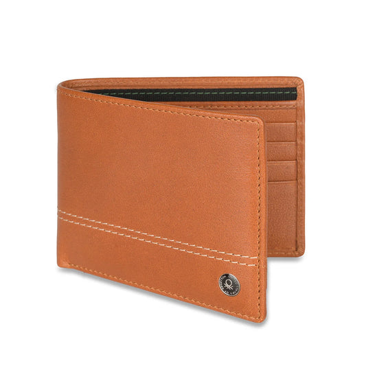 UCB Roque Men's Leather Passcase Wallet Tan