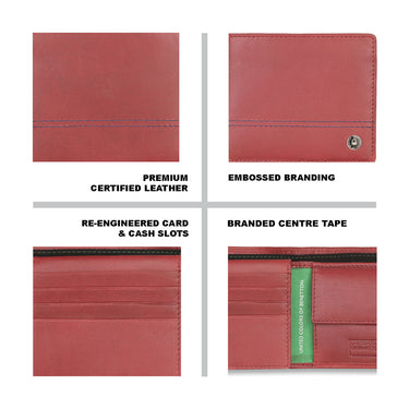 UCB Roque Men's Leather Multi Card Coin Wallet
