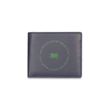 Ucb Cormack Men's Leather Multi Card Coin Wallet Navy